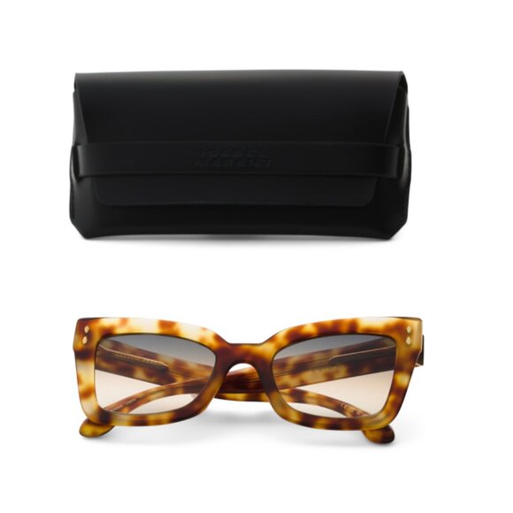 ISABEL MARANT Tortoise 52mm Square Sunglasses - Picture 1 of 2